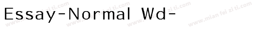 Essay-Normal Wd字体转换